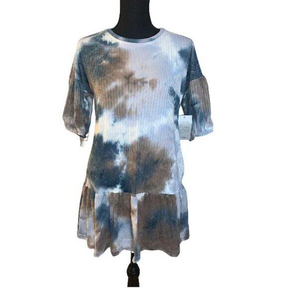 Velvet Torch Peplum Tunic Top - Picture 3 of 9